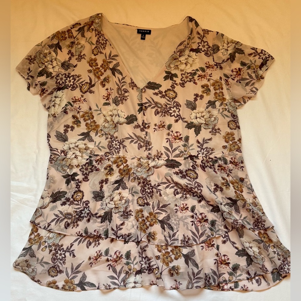 Torrid Floral Print Women's Top